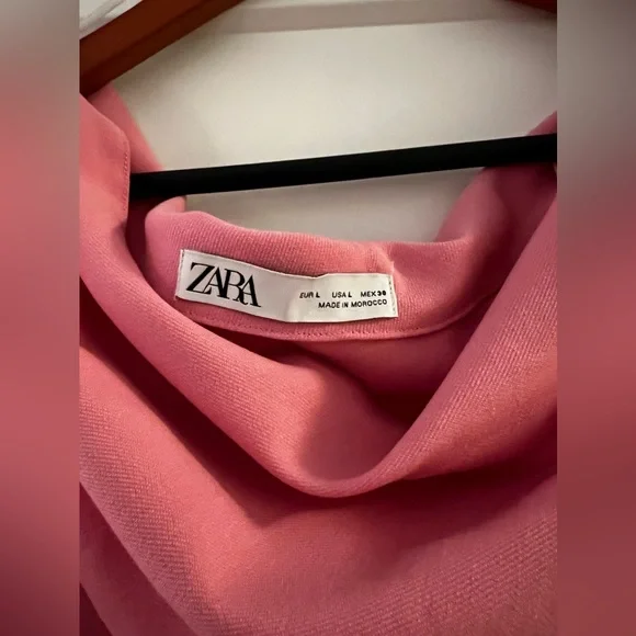 Pink Zara Blouse Size Large - Picture 2 of 2